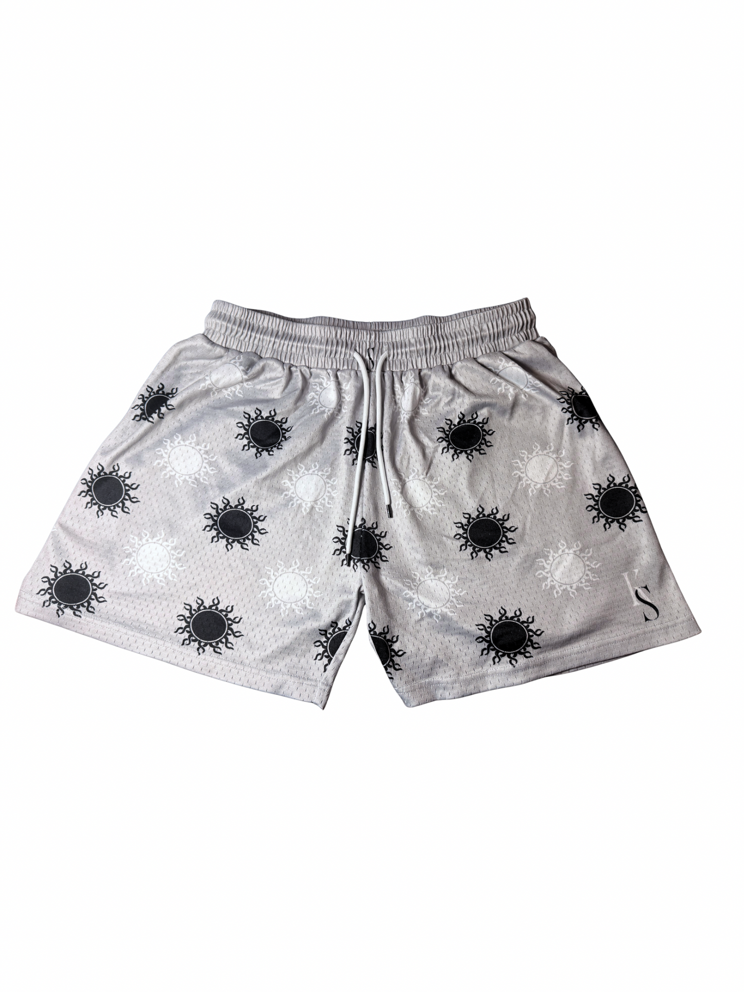 "DUALITY" Above-the-knee Mesh Shorts